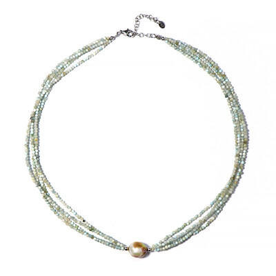 Collier en argent et Perle d'Akoya