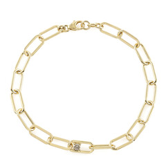 Bracelet en argent et Diamant VS1 champagne