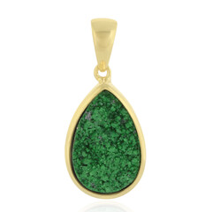 Pendentif en argent et Uvarovite