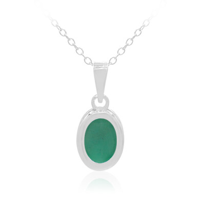 Collier en argent et Emeraude