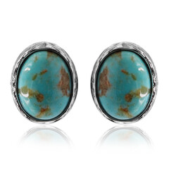 Boucles d'oreilles en argent et Turquoise de Tyrone