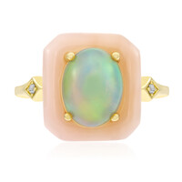 Bague en or et Opale rose (CIRARI)