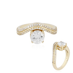 Bague en or et Zircon (de Melo)