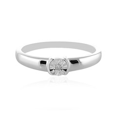 Bague en argent et Diamant I2 (H)