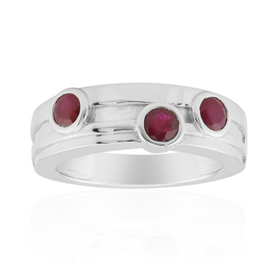 Bague en argent et Rubis de Birmanie (Pallanova)