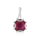 Pendentif en platine et Rubis de Madagascar