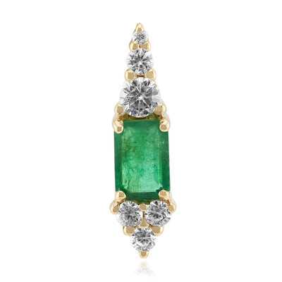 Pendentif en or et Emeraude de Zambie