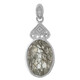 Pendentif en argent et Quartz rutile noir