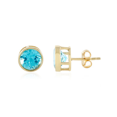 Boucles d'oreilles en argent et Topaze Paraiba