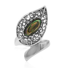 Bague en argent et Coquillage d'Abalone (Art of Nature)