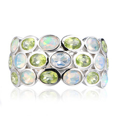 Bague en argent et Péridot
