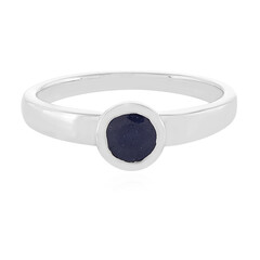Bague en argent et Saphir bleu