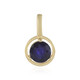 Pendentif en argent et Saphir bleu de Madagascar