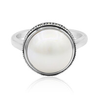 Bague en argent et Perle de Mabé (TPC)