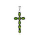 Pendentif en argent et Diopside de Russie