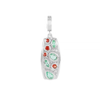 Pendentif en argent et Emeraude de Russie
