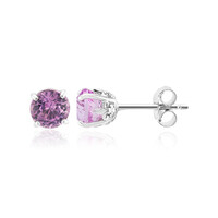 Boucles d'oreilles en argent et Kunzite