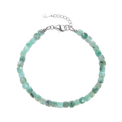 Bracelet en argent et Emeraude