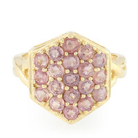 Bague en or et Saphir Padparadscha non chauffé (AMAYANI)