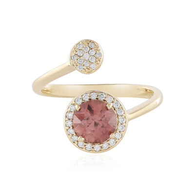 Bague en or et Zircon rose (AMAYANI)