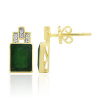 Boucles d'oreilles en or et Jadéite Impériale