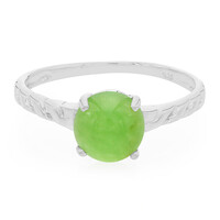Bague en argent et Chrysoprase impériale