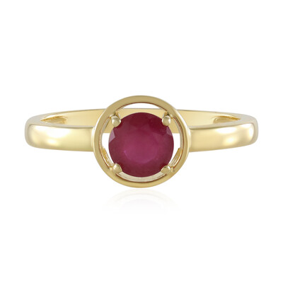 Bague en argent et Rubis de Madagascar