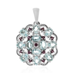 Pendentif en argent et Topaze bleu ciel