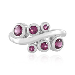 Bague en argent et Grenat Rhodolite (de Melo)