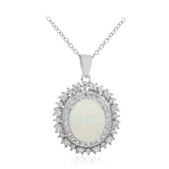 Collier en argent et Opale Welo