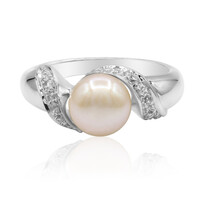 Bague en argent et Perle de culture d'eau douce