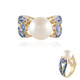 Bague en argent et Perle blanche de culture d'eau douce (Adela Silber)
