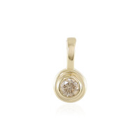 Pendentif en or et Diamant champagne I2