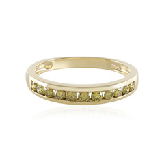 Bague en or et Diamant jaune I1