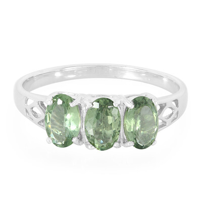 Bague en argent et Apatite de Russie