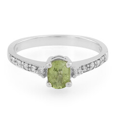 Bague en argent et Tourmaline Paraïba