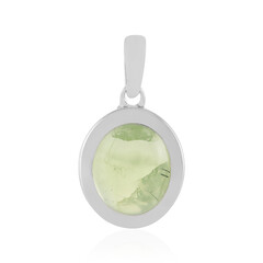 Pendentif en argent et Préhnite