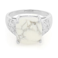 Bague en argent et Howlite