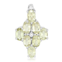 Pendentif en argent et Tourmaline cuprifère