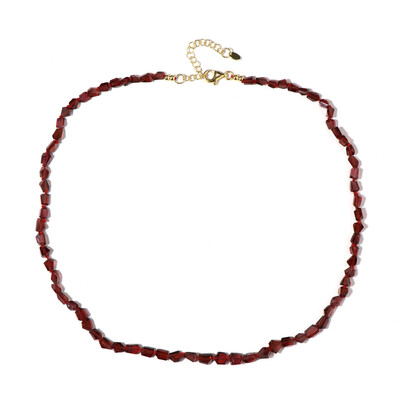 Collier en argent et Grenat du Mozambique (Adela Silber)
