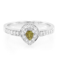 Bague en argent et Tourmaline cuprifère