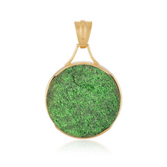 Pendentif en argent et Uvarovite