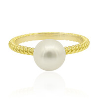 Bague en argent et Perle de culture d'eau douce (TPC)