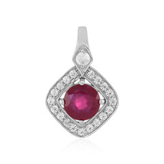 Pendentif en argent et Rubis de Madagascar
