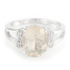 Bague en argent et Orthose