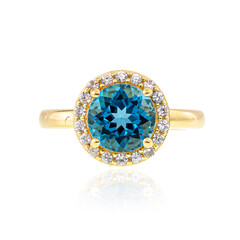 Bague en argent et Topaze de Marambaia