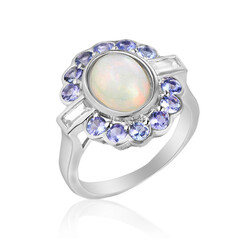 Bague en argent et Opale Welo