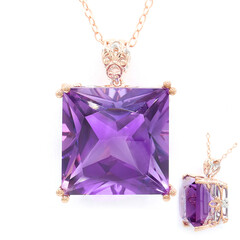 Collier en argent et Améthyste (Gems en Vogue)