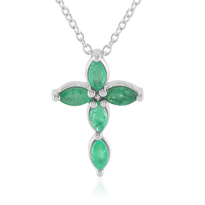 Collier en argent et Emeraude de Socoto