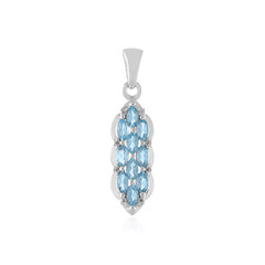 Pendentif en argent et Topaze bleu Suisse